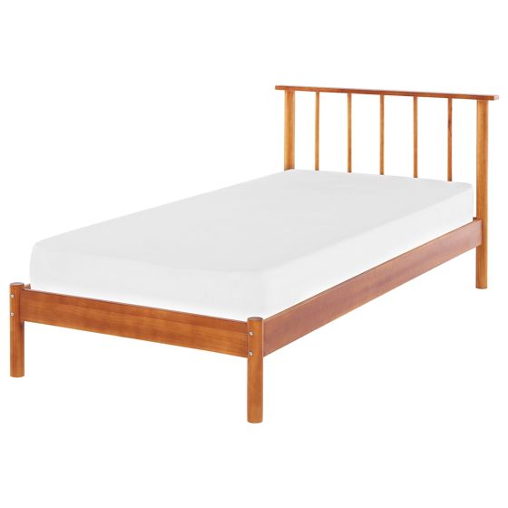 Säng med lamellram Furu BARRET 90 x 200 cm Brun
