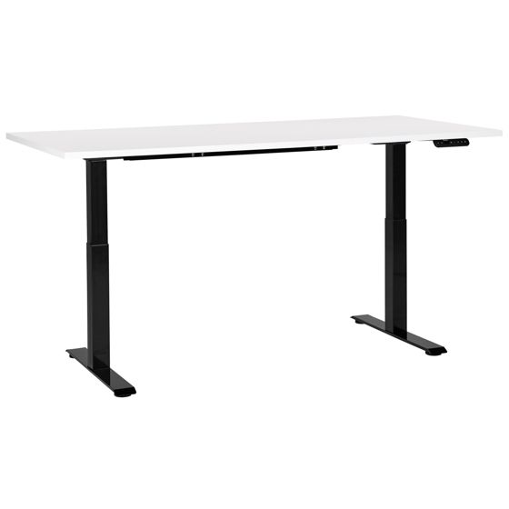 Elektriskt höj- och sänkbart skrivbord DESTINES 180 cm 80 cm Vit/ Svart