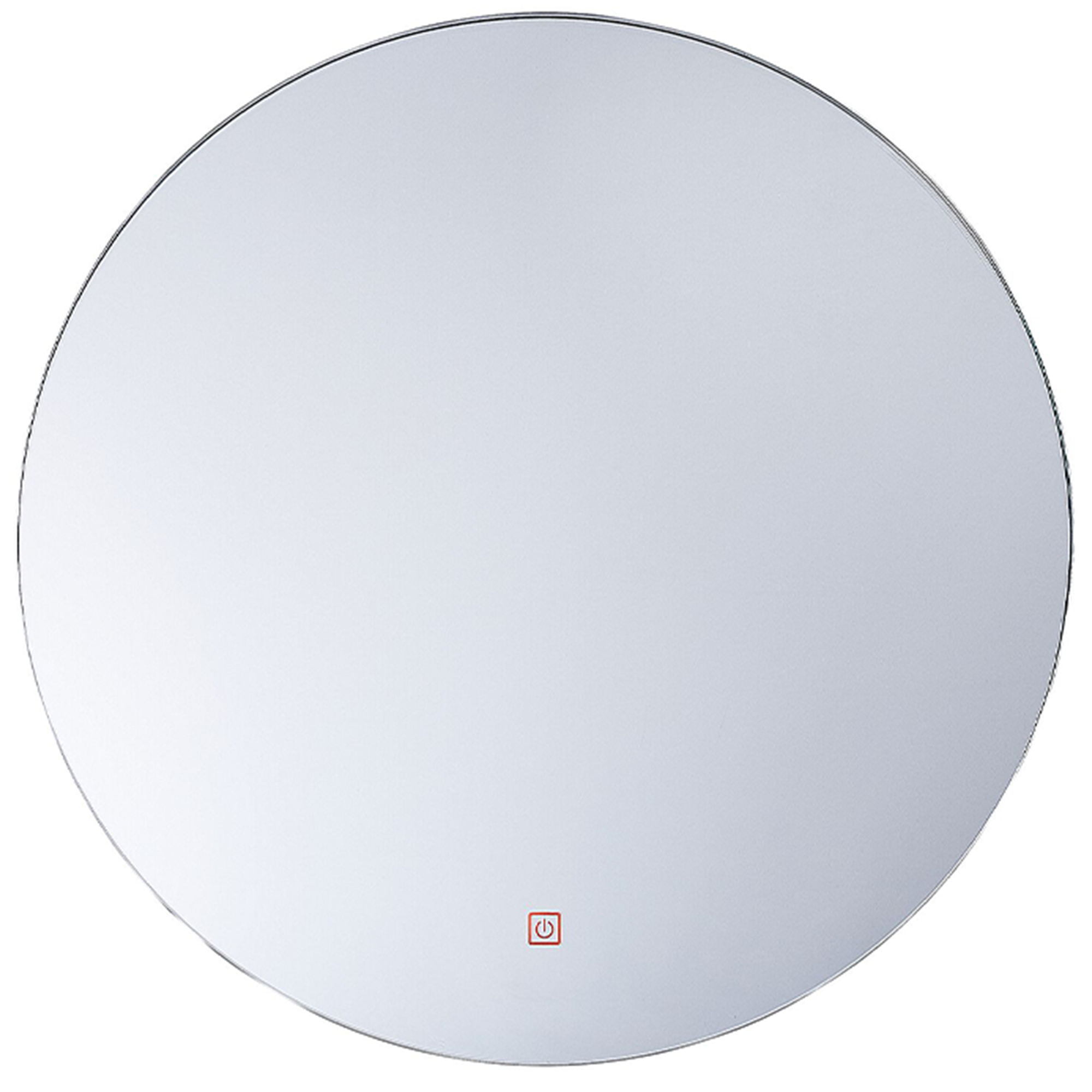 Badrumsspegel med LED CALLAC 60 cm 60 cm Silver