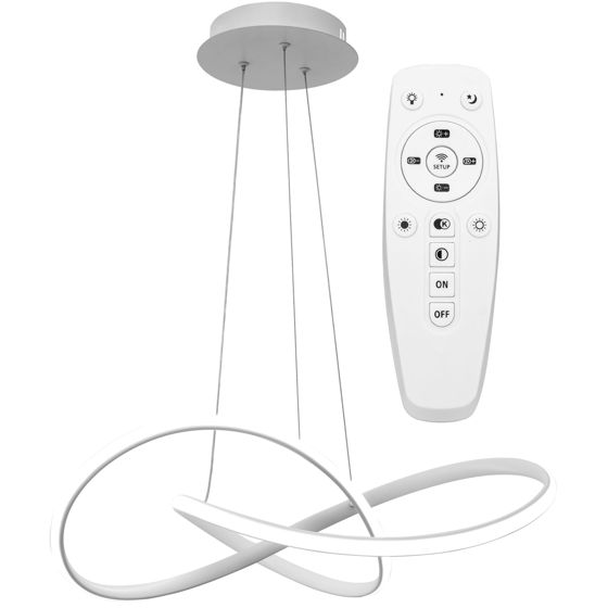 TOOLIGHT hängande taklampa APP396-CP LED Vit 14,5x55x90cm