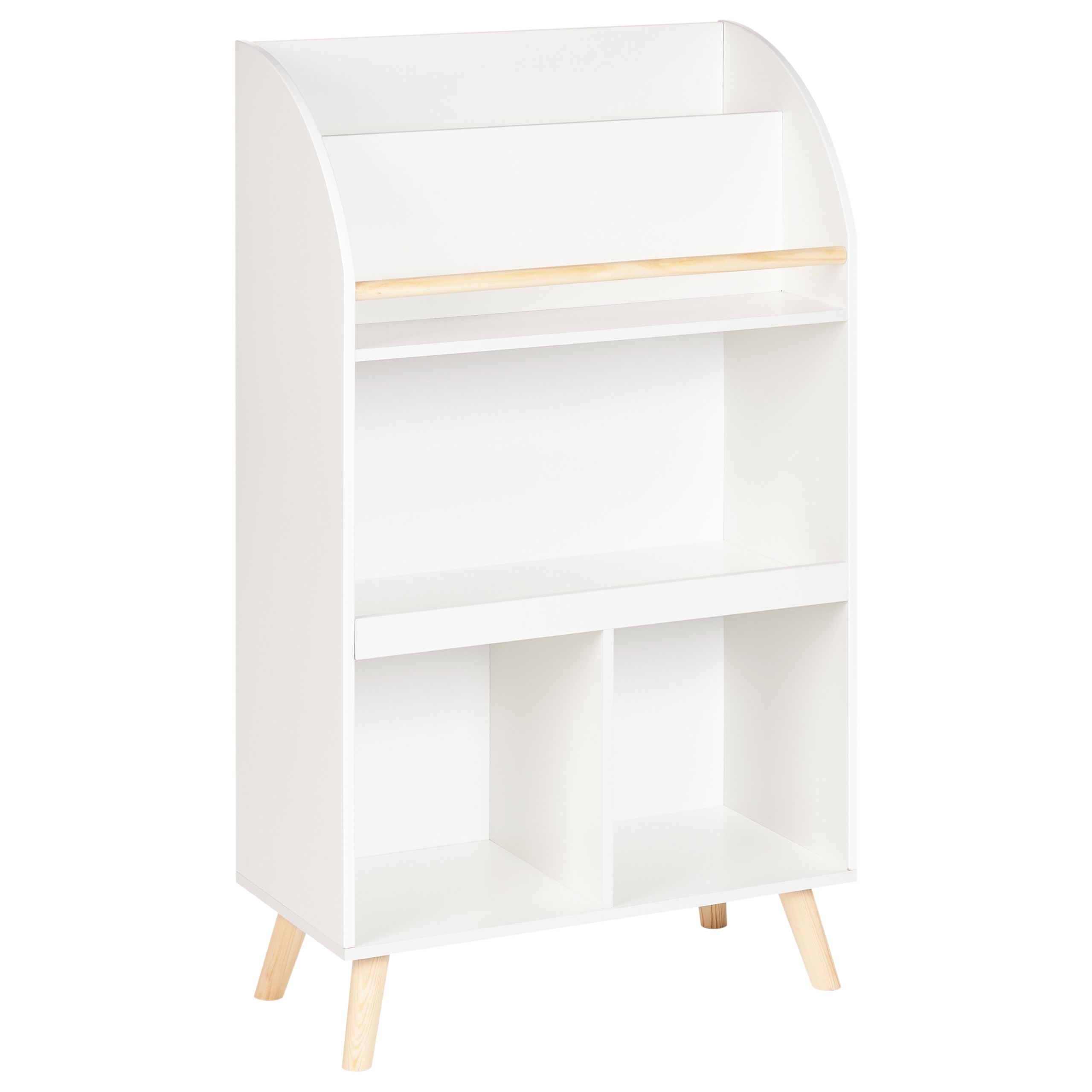 Bokhylla med 3 hyllor LILOET 102 cm Vit