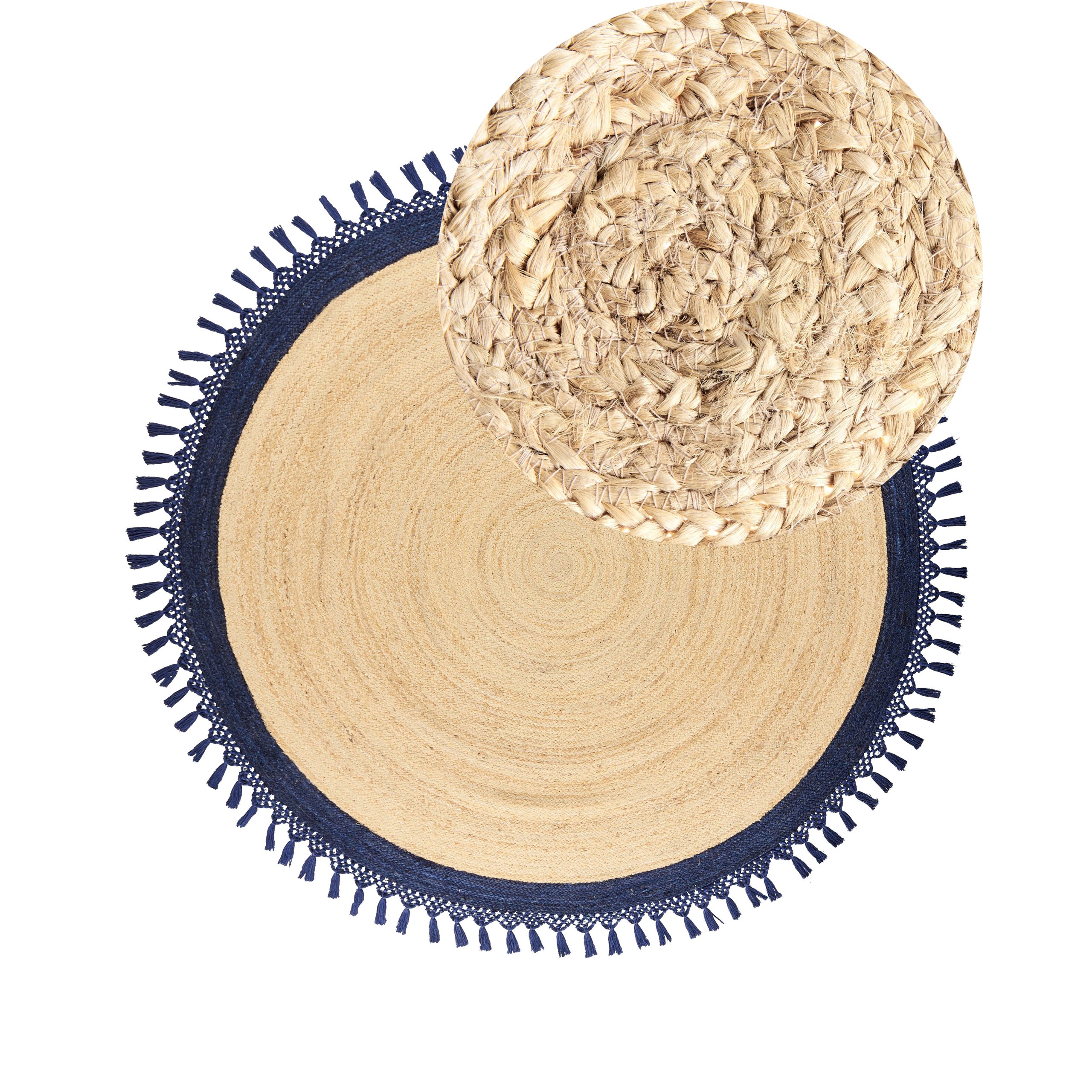 Matta MARTS Mörkblå ø 200 cm Jute