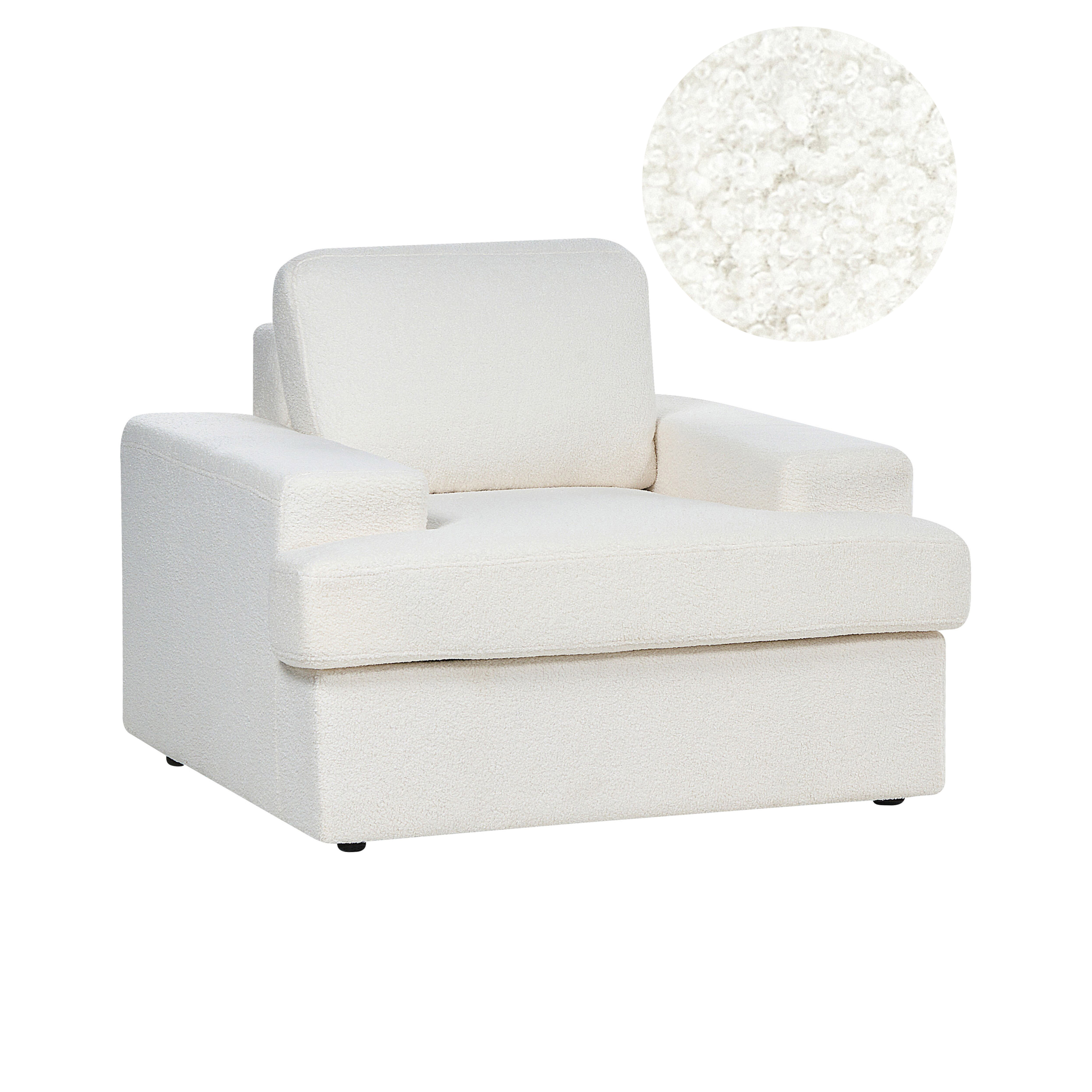 Fåtölj ALLA Bouclé Off-White
