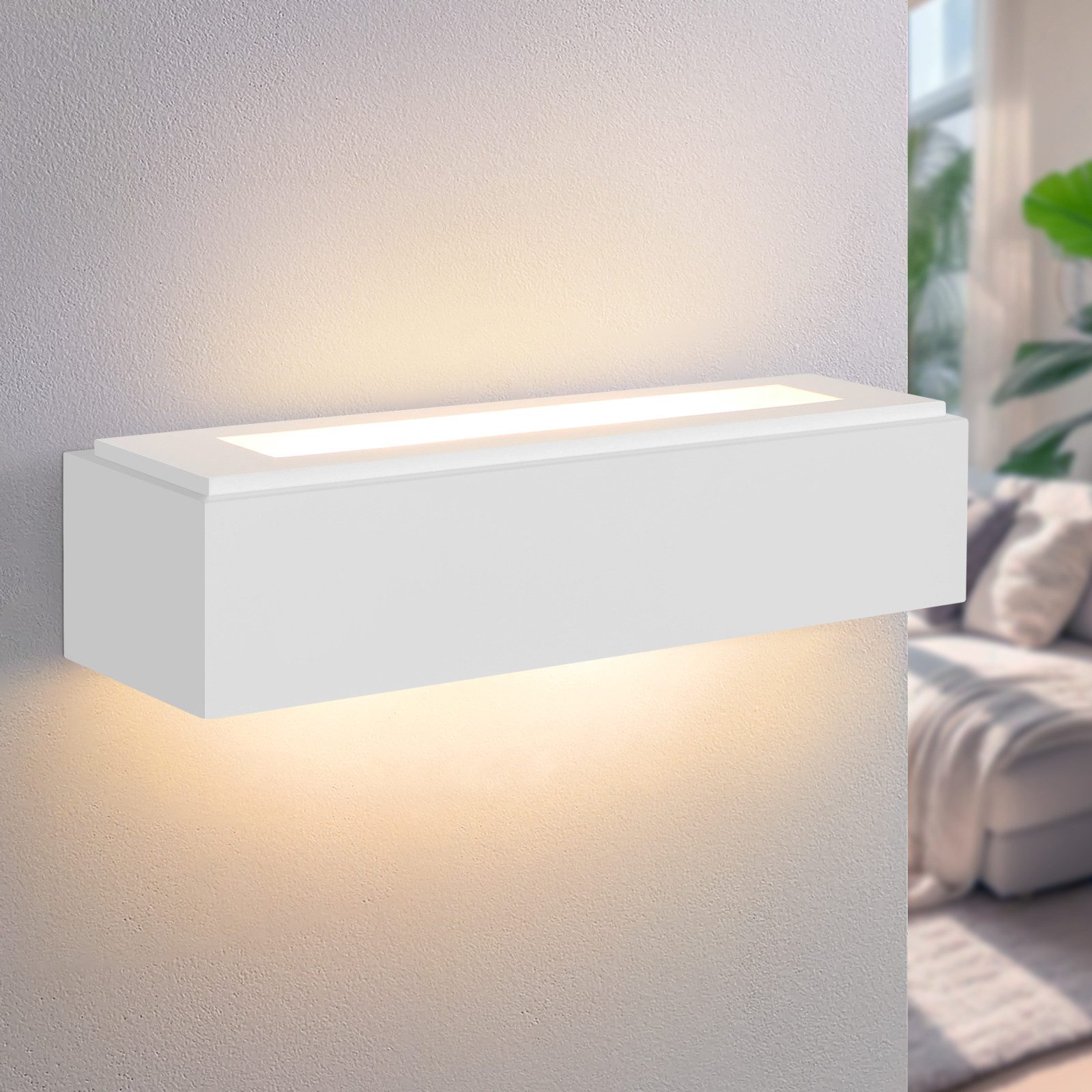 NETTLIFE modern G9 vit gipsvägglampa för hall, trappa, upp och ner