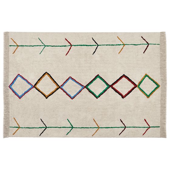 Matta CETMI Beige 160 x 230 cm Bomull
