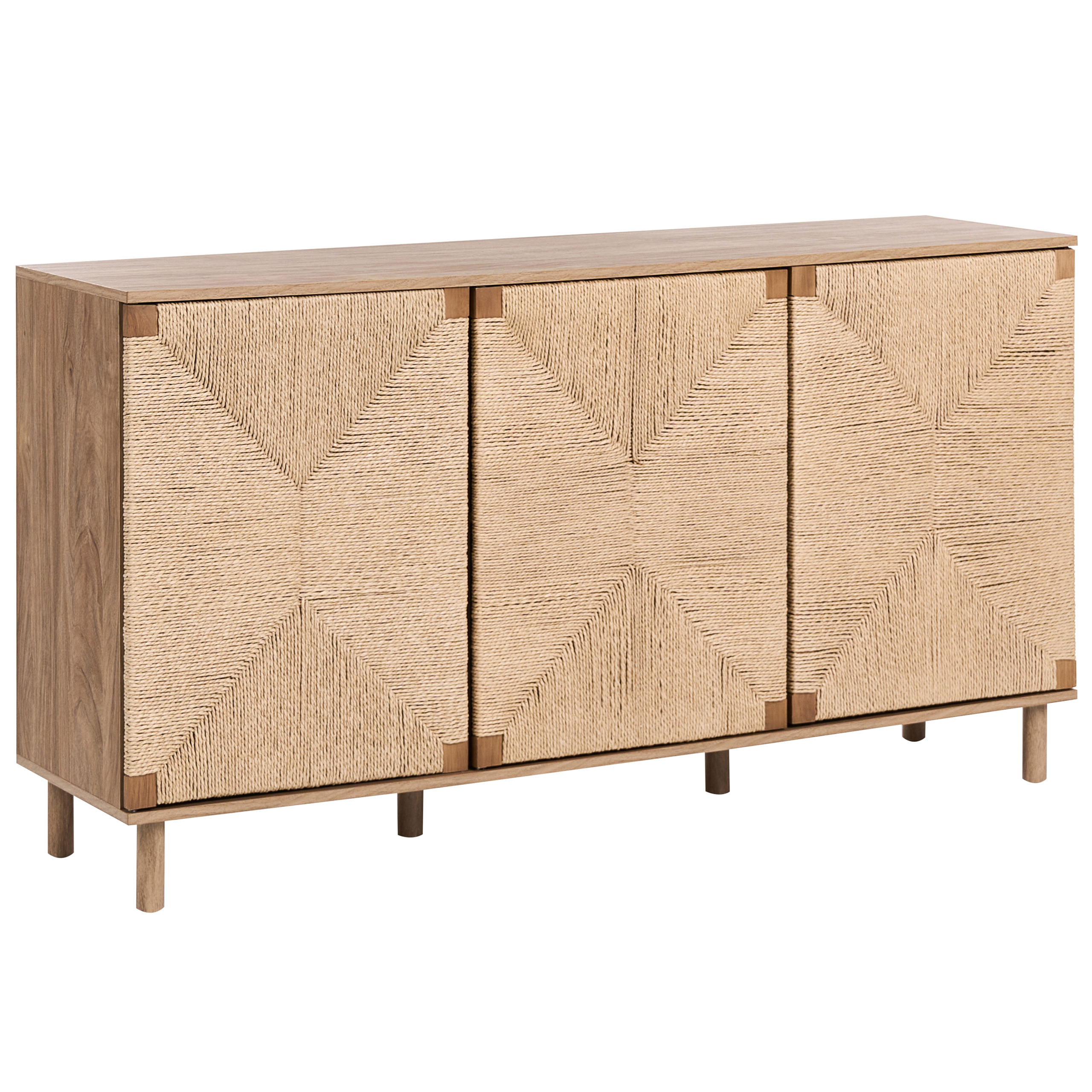 Skänk med 3 dörrar BONDI Ljusbrun