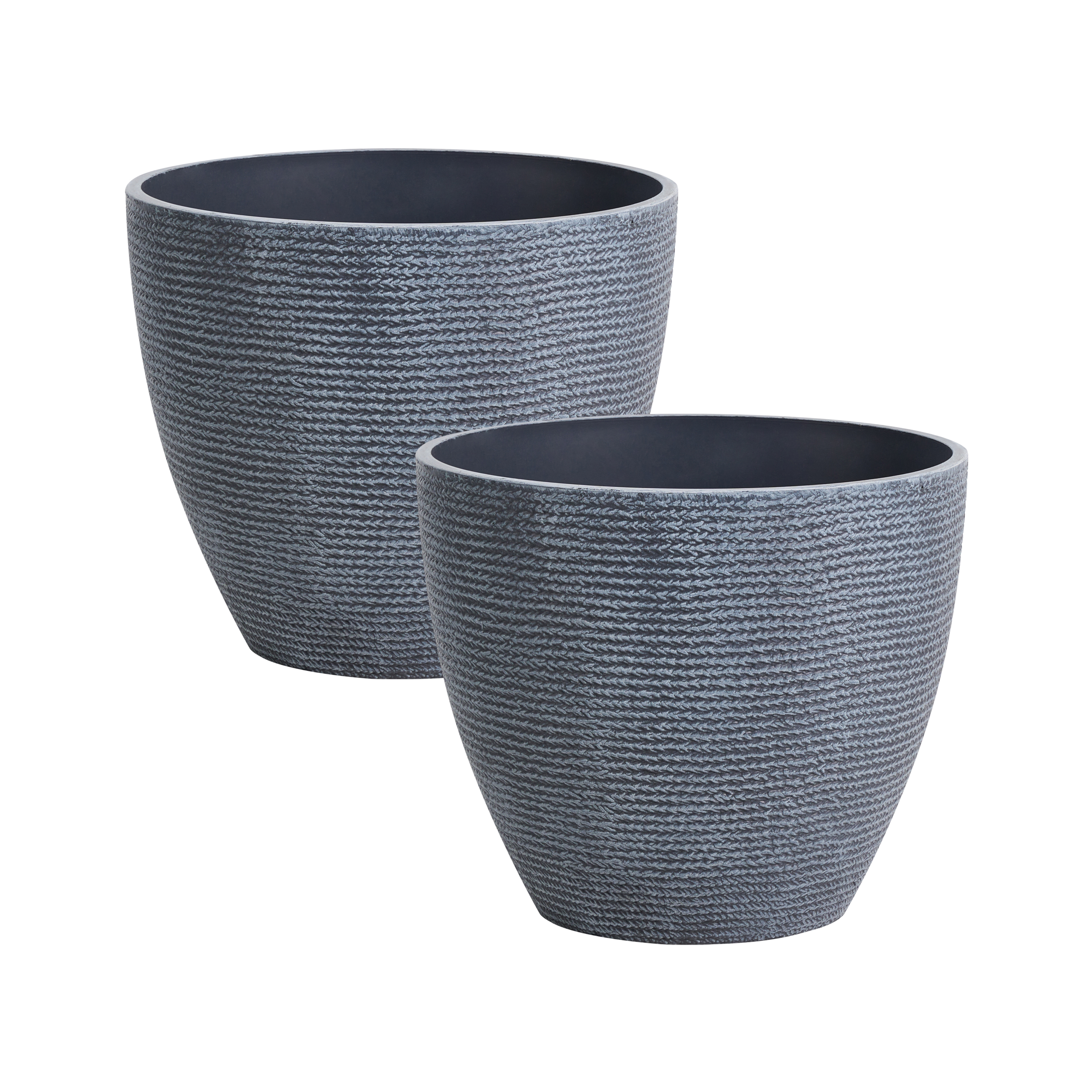 Set med 2 växtkrukor FRITILLARIA 50 cm Grå