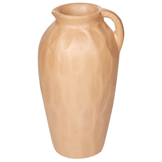 Dekorationsvas TAIPING 46 cm Keramik Mörkbeige