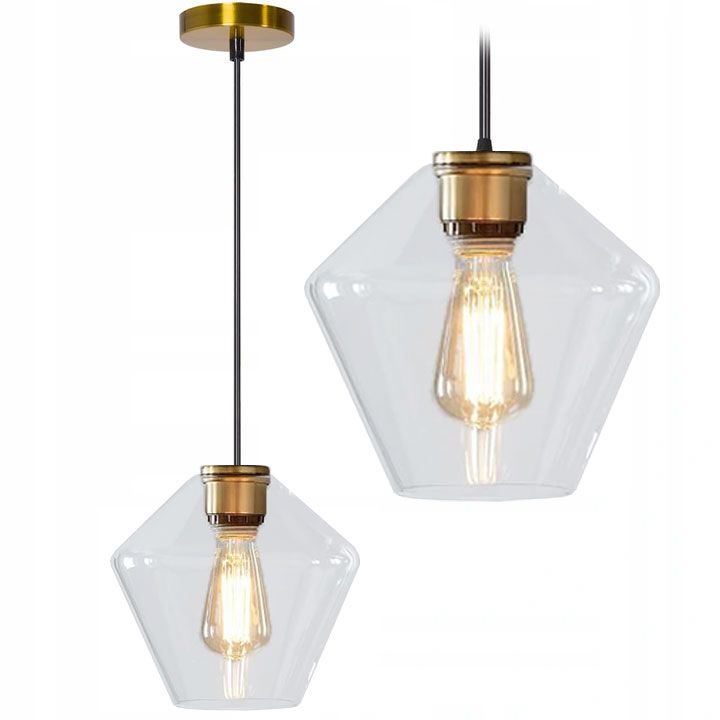 TOOLIGHT hängande taklampa APP440-1CP Transparent 23,5x23x23,5cm