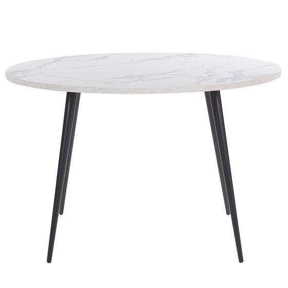 Matbord ODEON Vit marmor 120 cm 120 cm