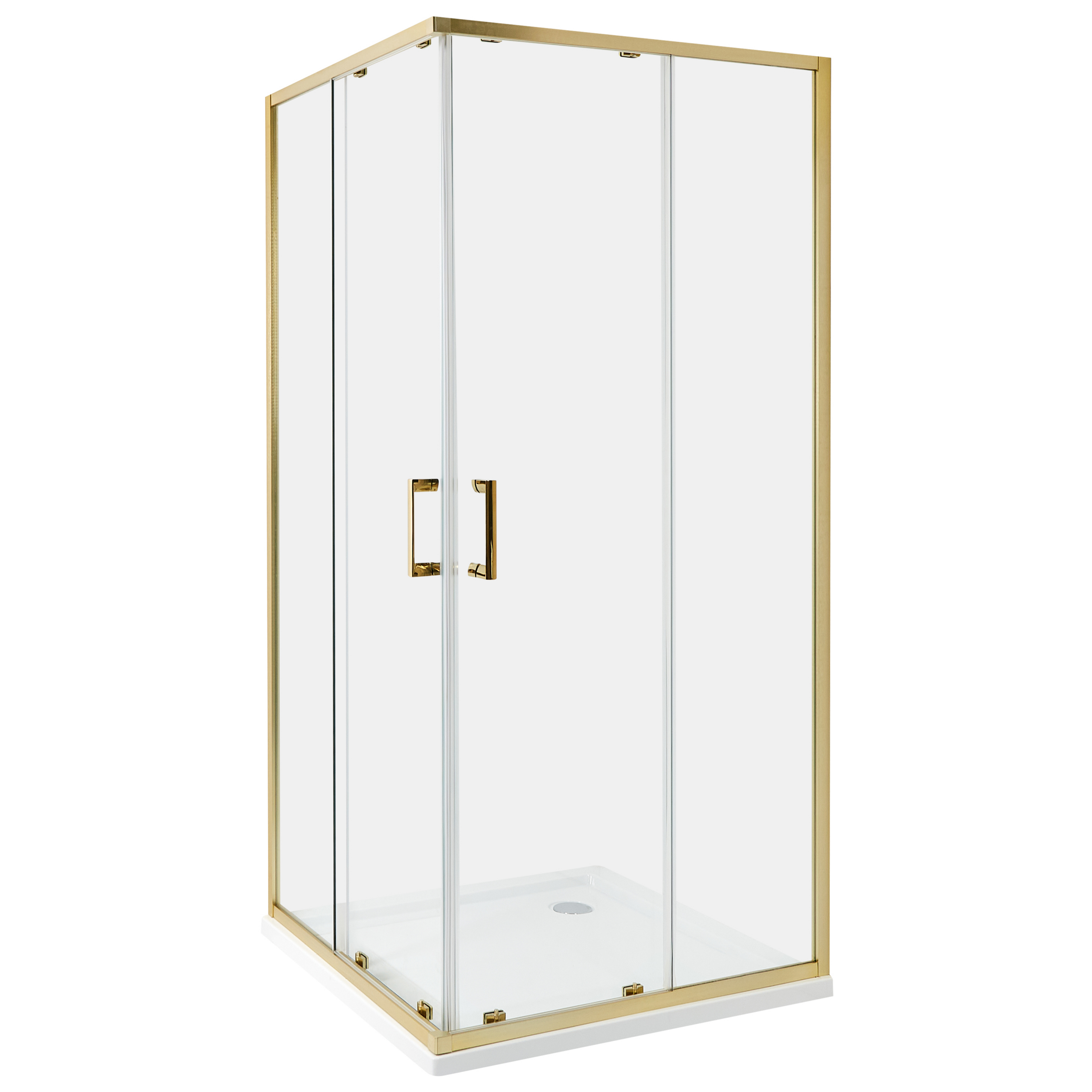 Duschväggar TELA 900 x 900 x 1850 mm Guld