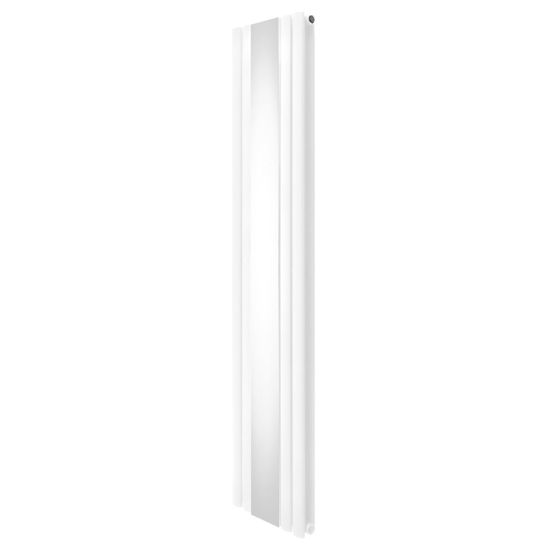 Oval spegelradiator - 1800 mm x 380 mm - vit