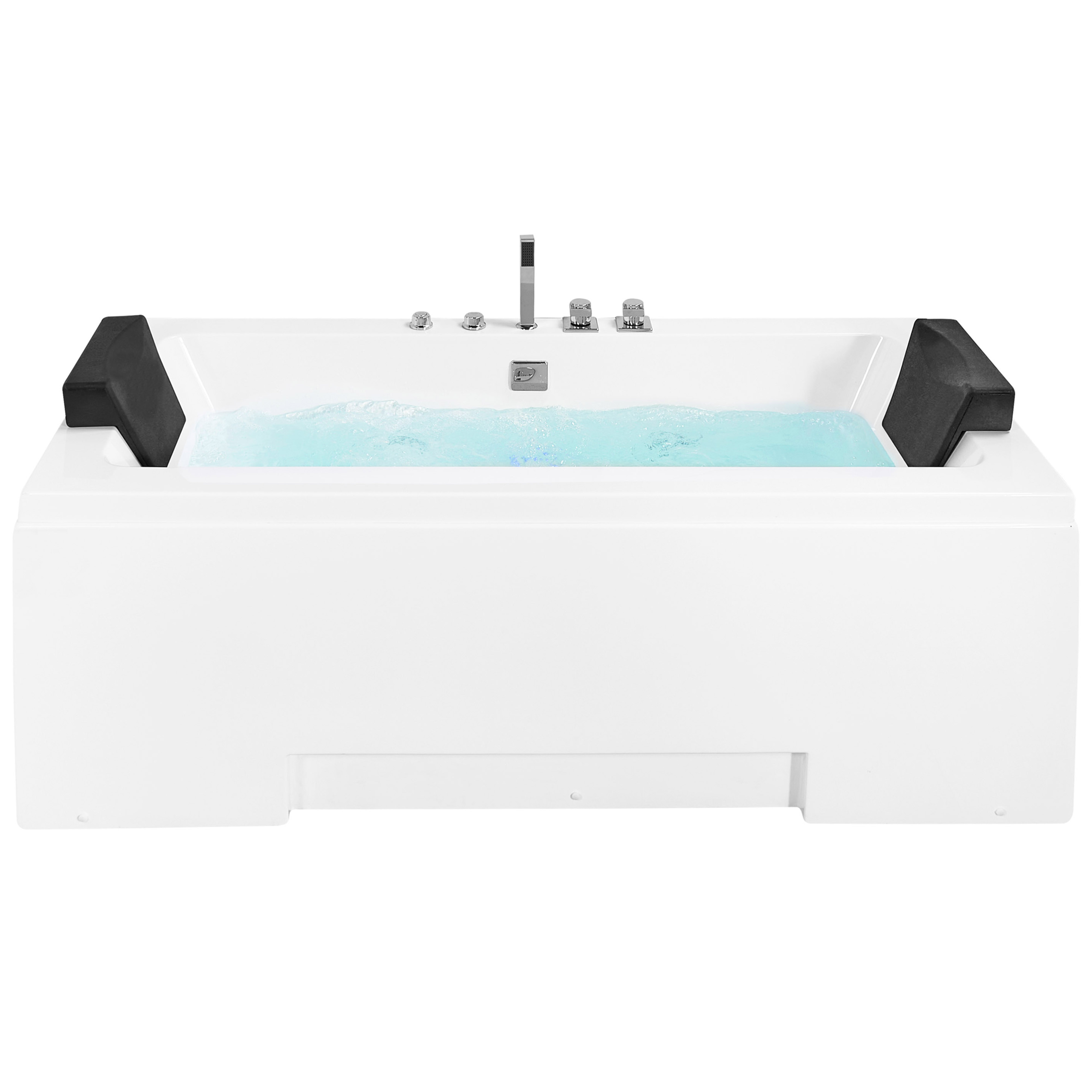 Hörnbubbelbadkar med LED GALLEY 1700 x 750 mm Vit