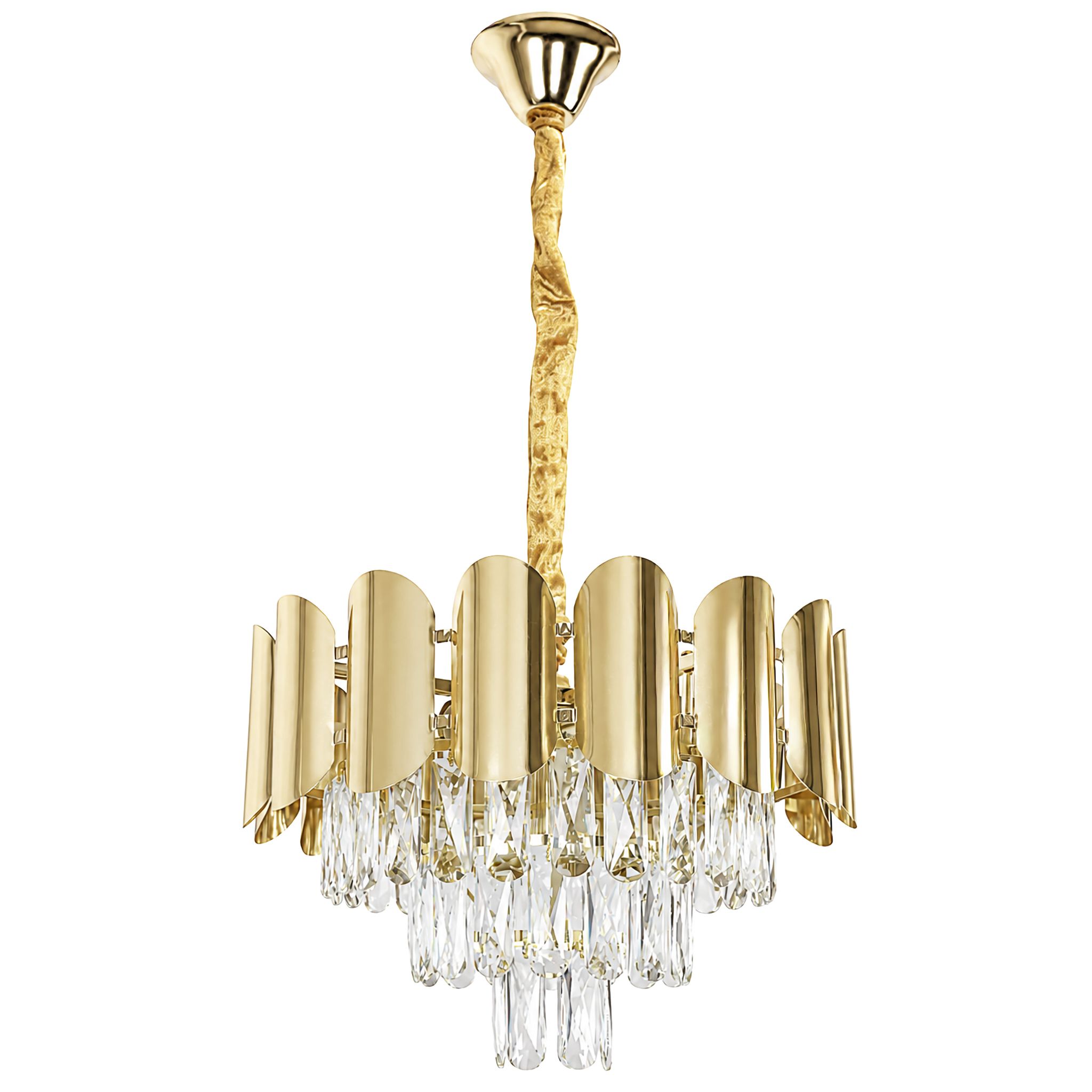 TOOLIGHT hängande taklampa SWE099-CP 40cm Guld 41x41x28,5cm