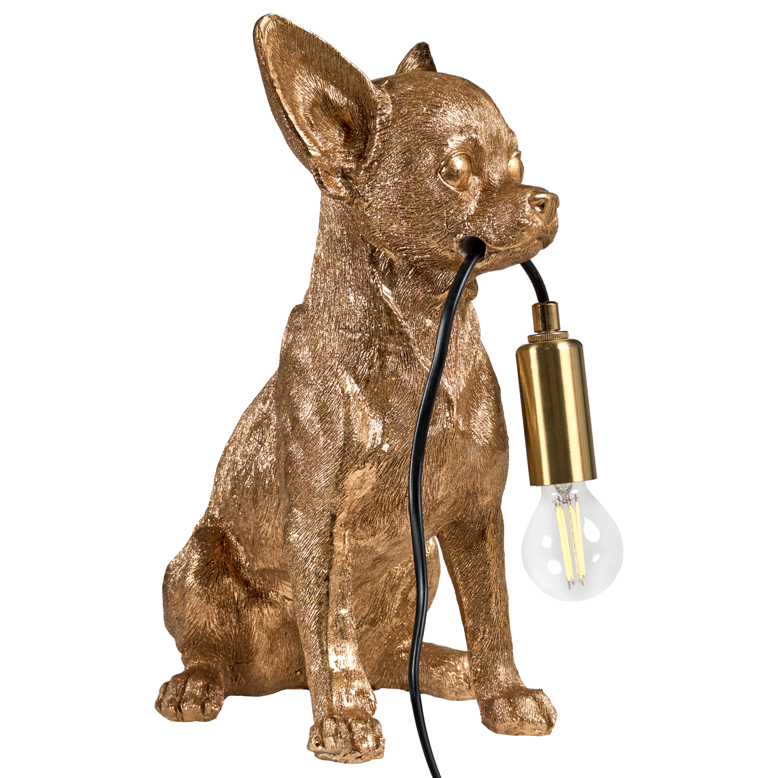 Bordslampa Hund ROCCO Guld