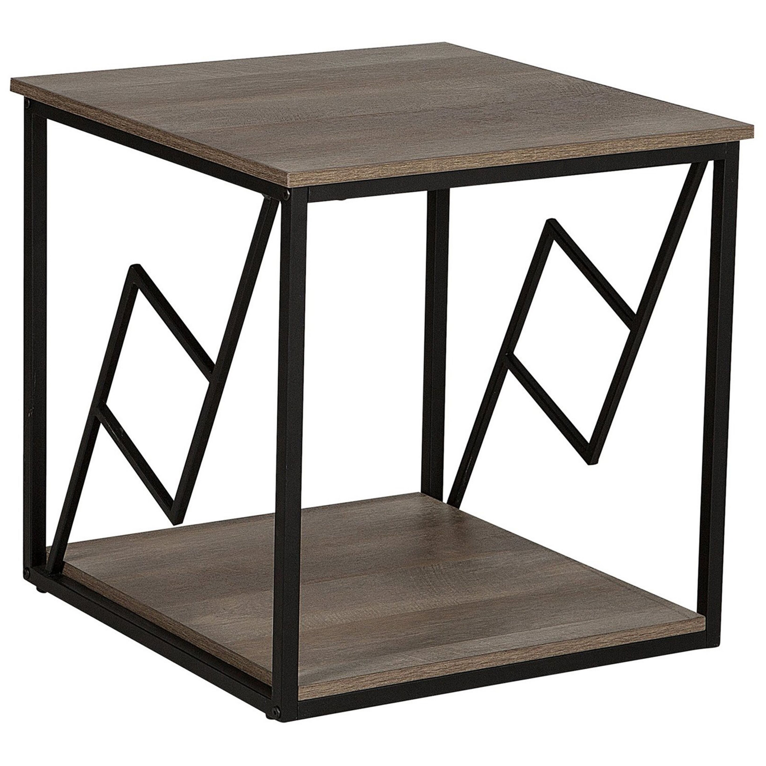 Sidobord FORRES Brun/ Svart