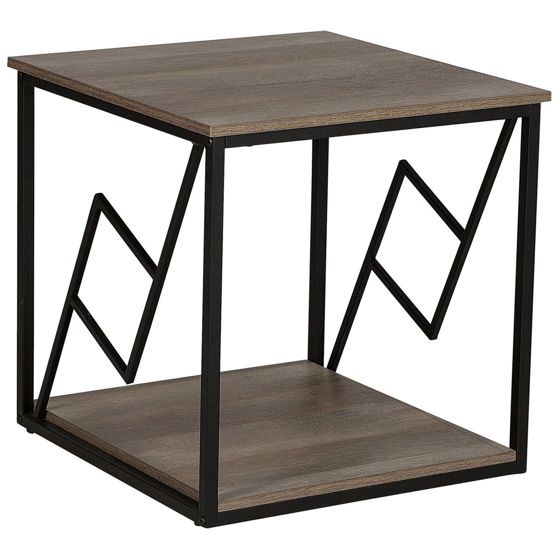 Sidobord FORRES Brun/ Svart