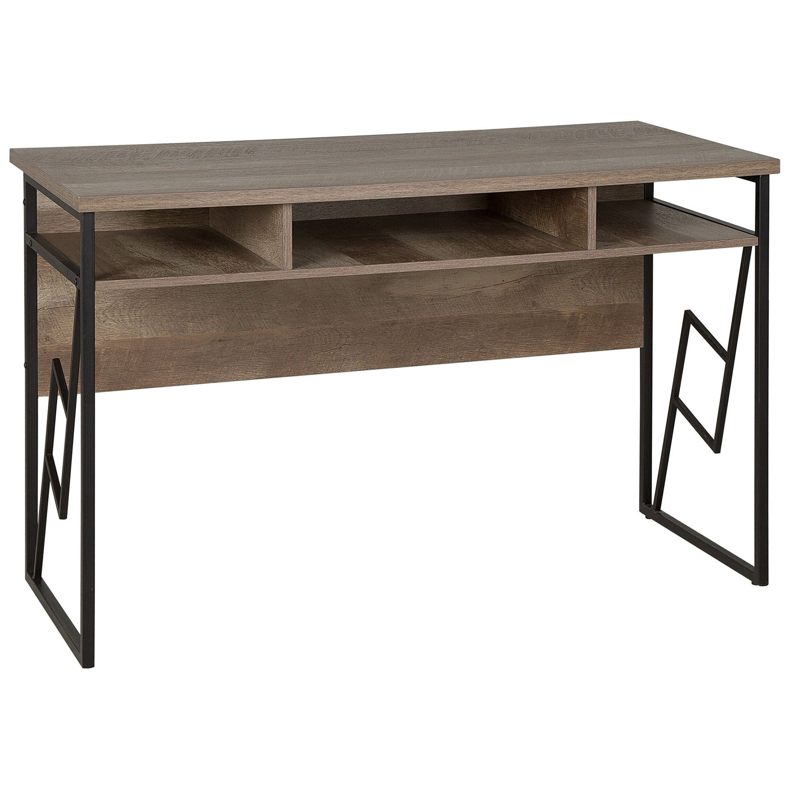 Skrivbord FORRES 120 cm 60 cm Brun/ Svart