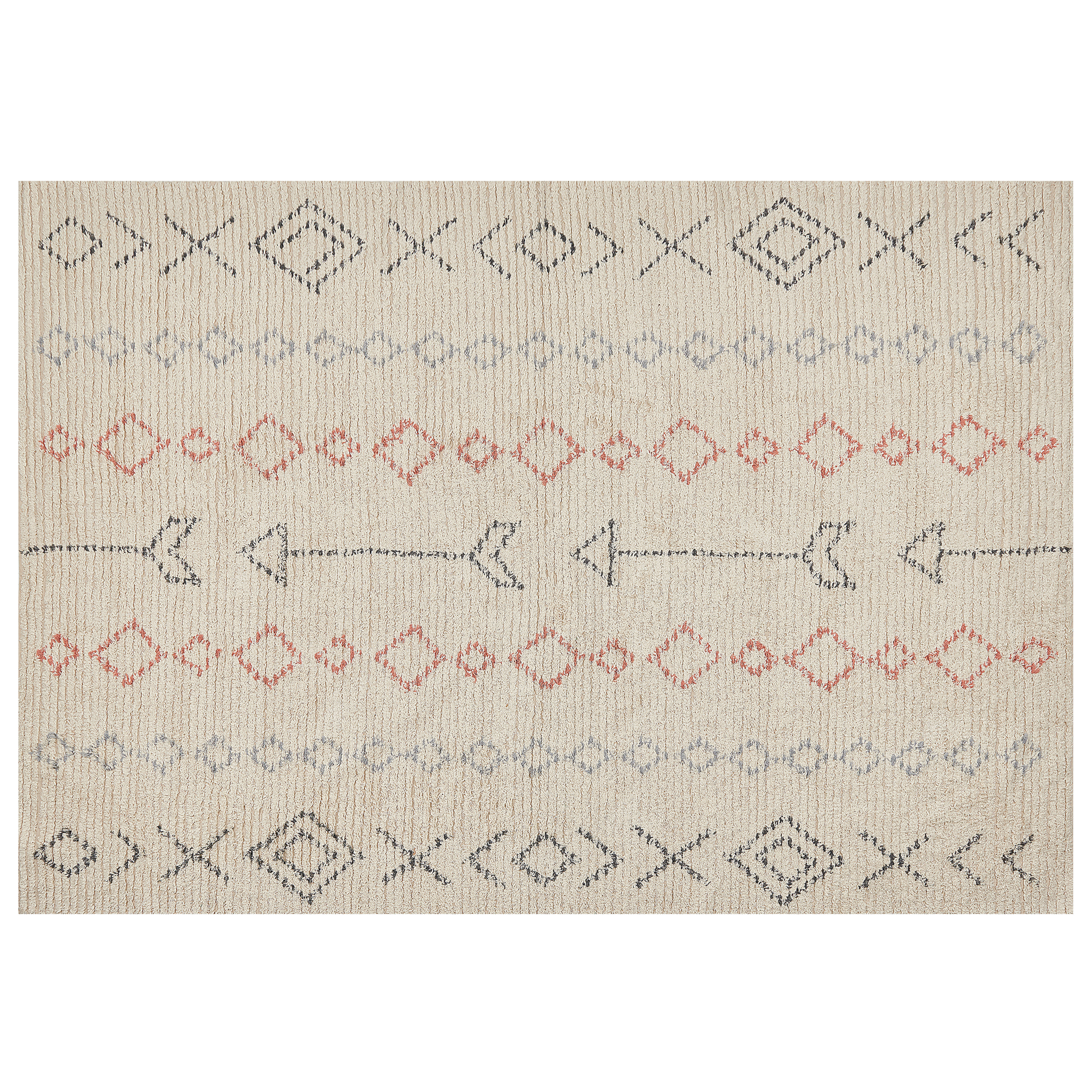 Matta DISPUR Beige 160 x 230 cm Bomull