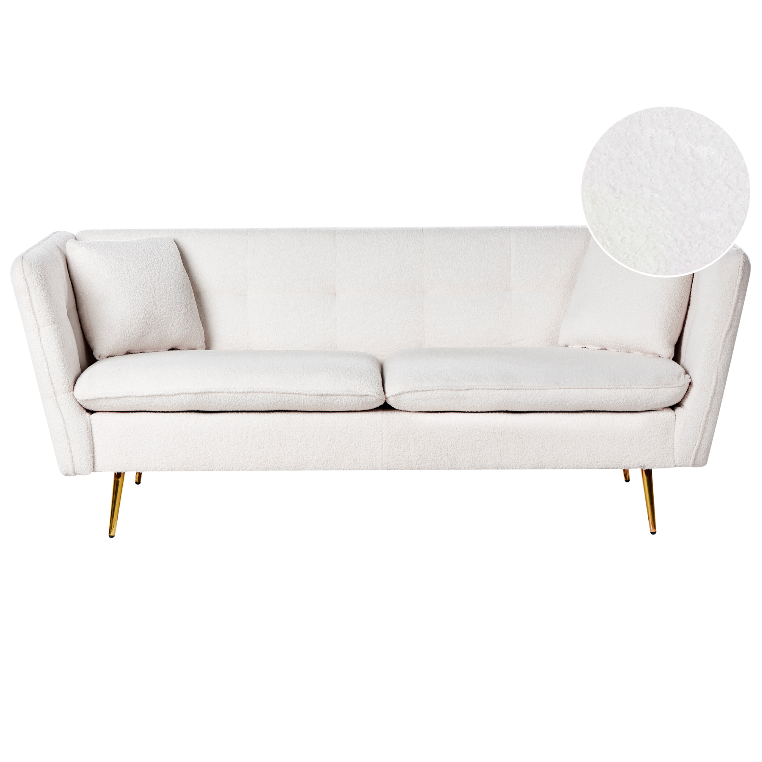 Soffa 3-sits FREDERICA Bouclé Off-White