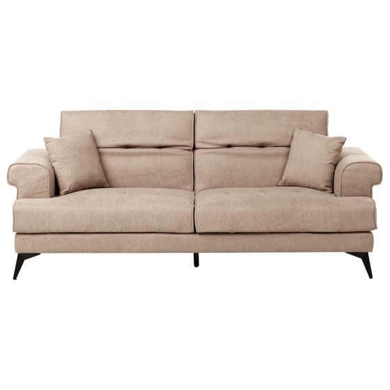 Soffa 3-sits SKIVE Ljusbrun