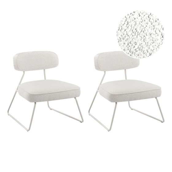 Set med 2 fåtöljer FROVI Off-White