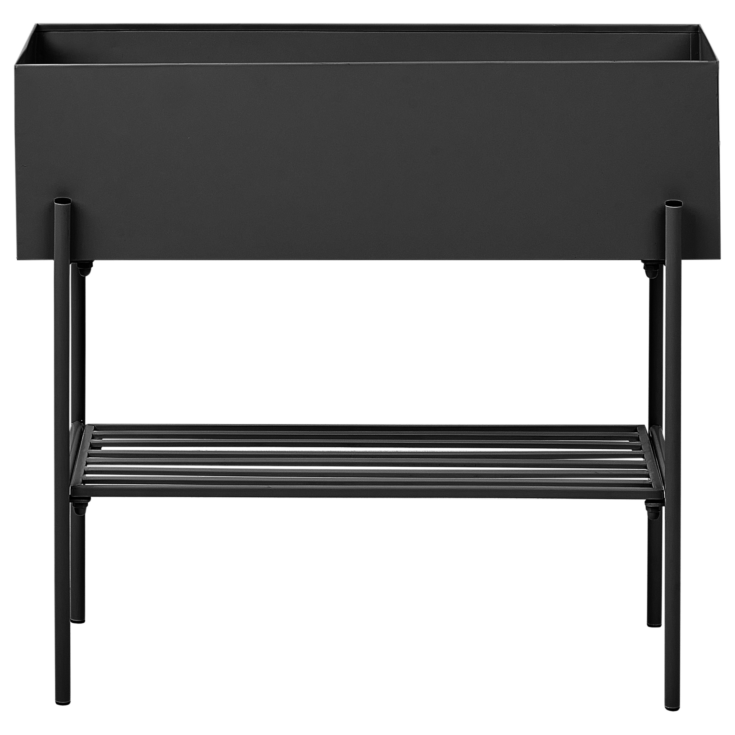 Upphöjd växtkruka VINCA 70 cm Metall Svart