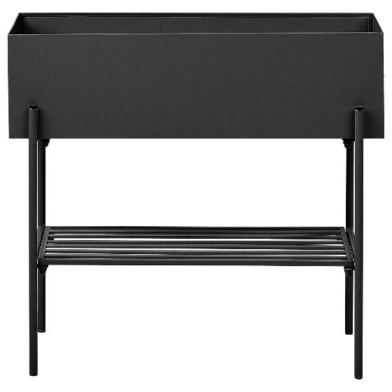 Upphöjd växtkruka VINCA 70 cm Metall Svart