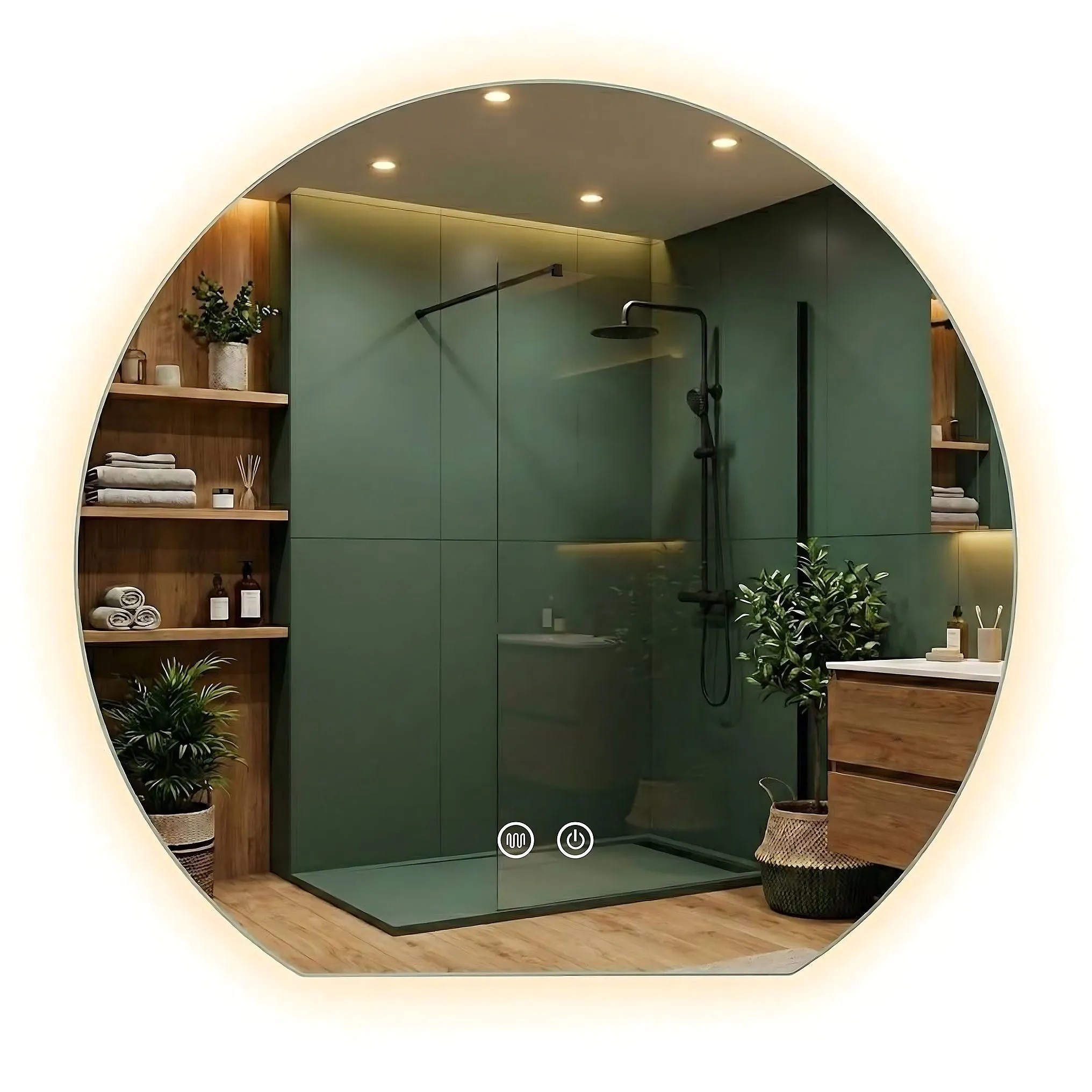 REA spegel FABIO 80cm LED Transparent 2,5x80x70cm