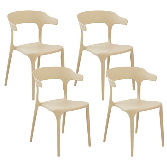 Set med 4 trädgårdsstolar GUBBIO Beige