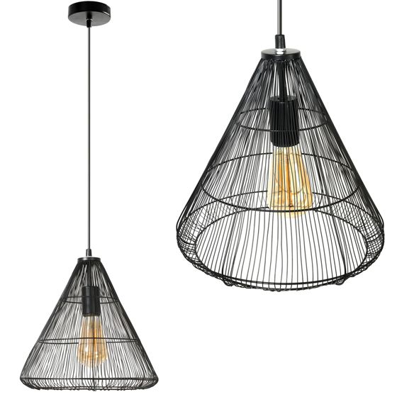 TOOLIGHT hängande taklampa LH2065 Svart 30x30x108cm