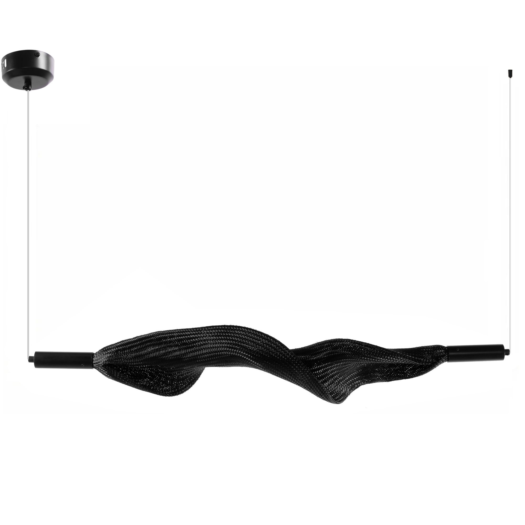 TOOLIGHT hängande taklampa APP1446-CP LED Svart 88x12x15cm