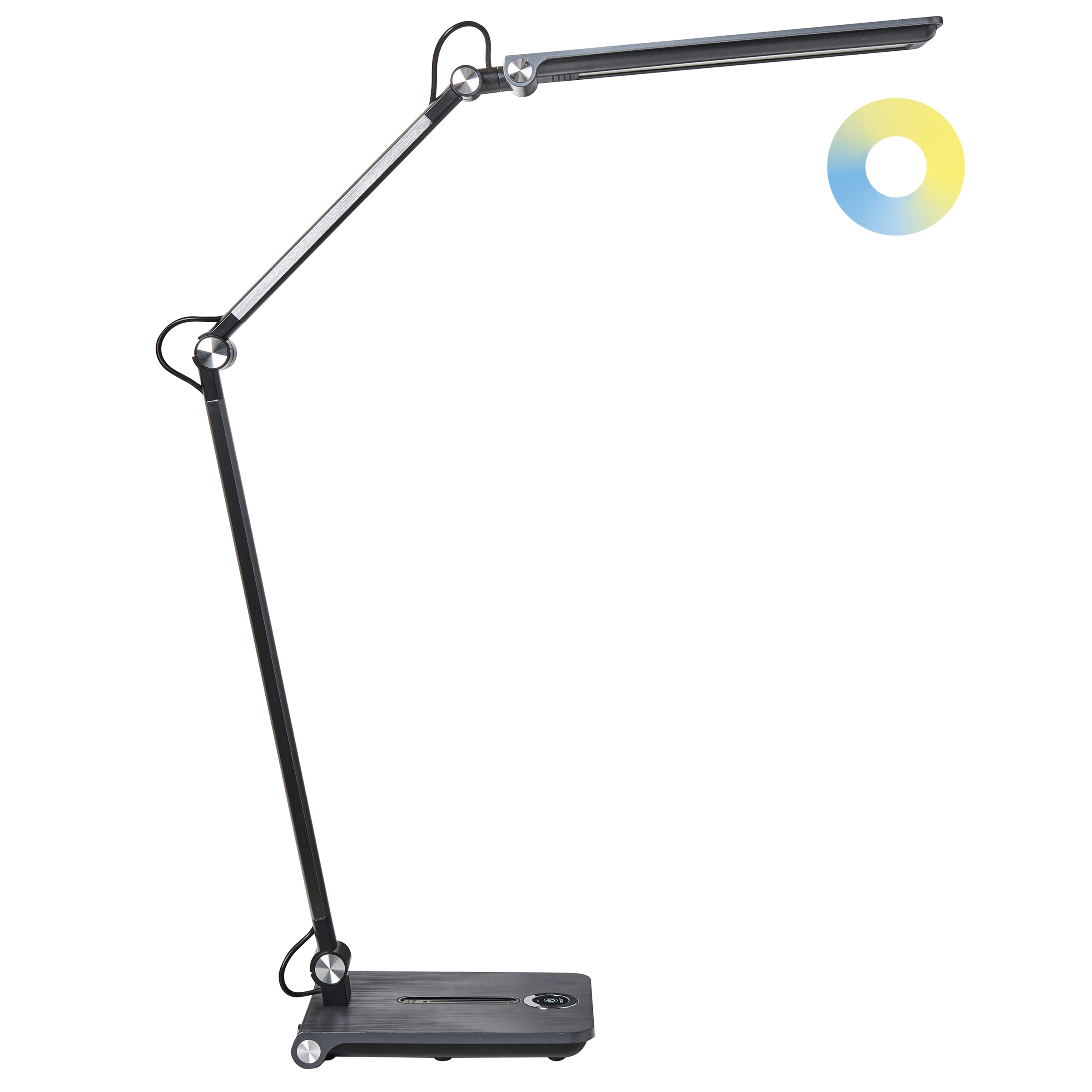 LED-skrivbordslampa AQUILA med dimmer Grå