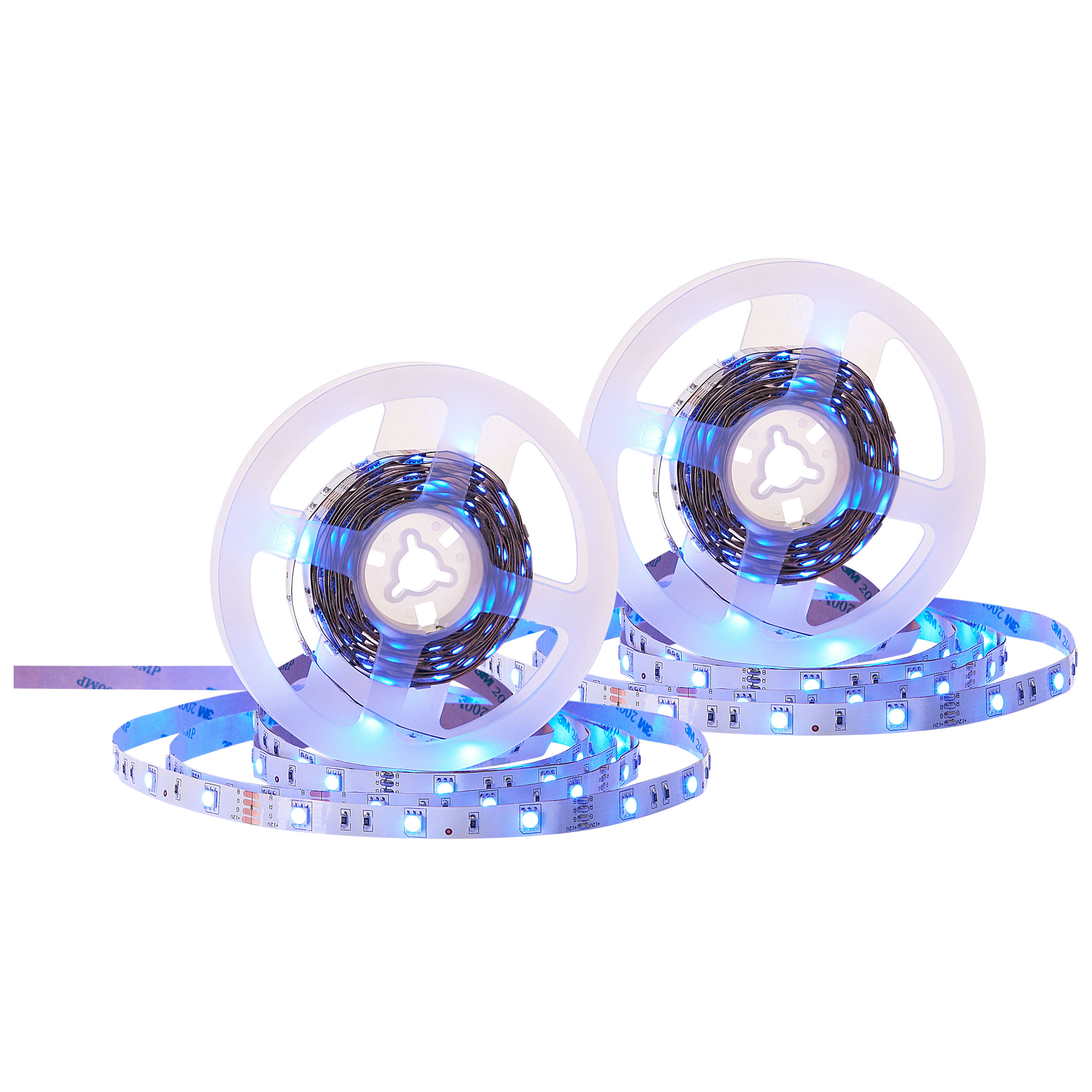 Set med 2 LED-remsor KIKORI 500 cm med fjärrkontroll Flerfärgad