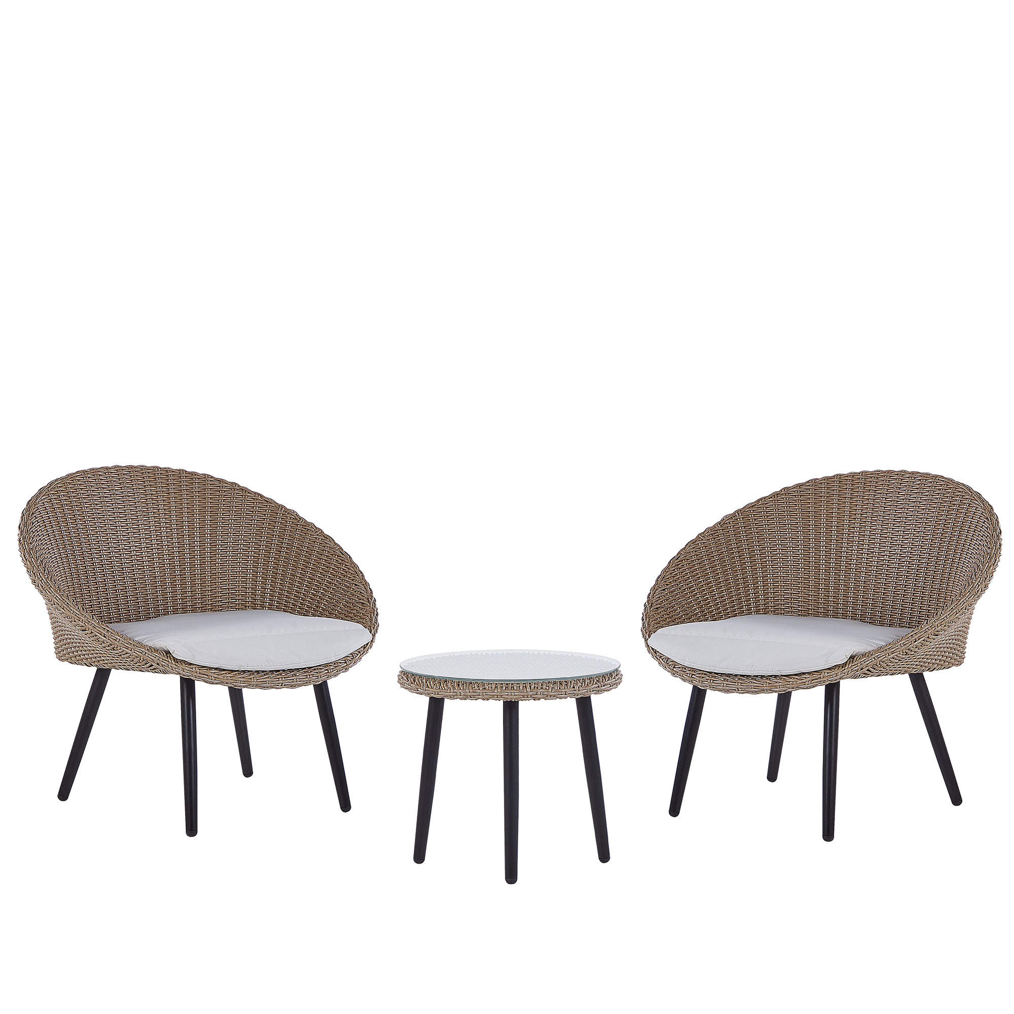 Caféset med kuddar ORTIGIA Konstrotting Beige Ljusbeige