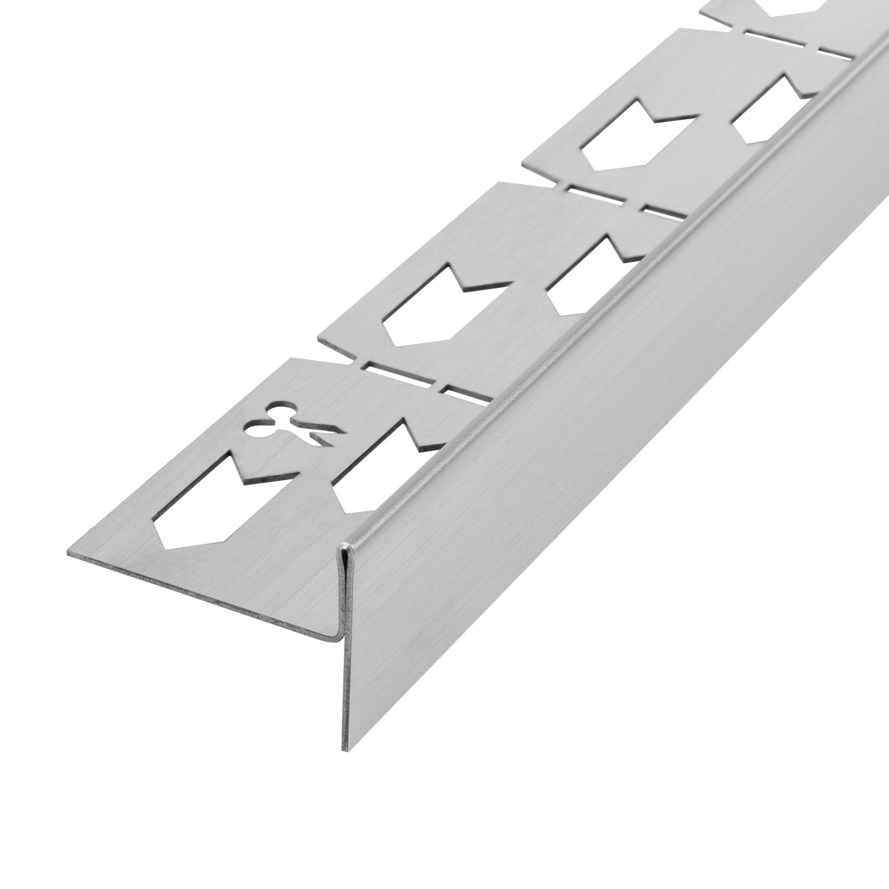 REA Fallprofil För Duschkar 100CM Vänster Borstad Nickel, 100x3,7x2,2cm