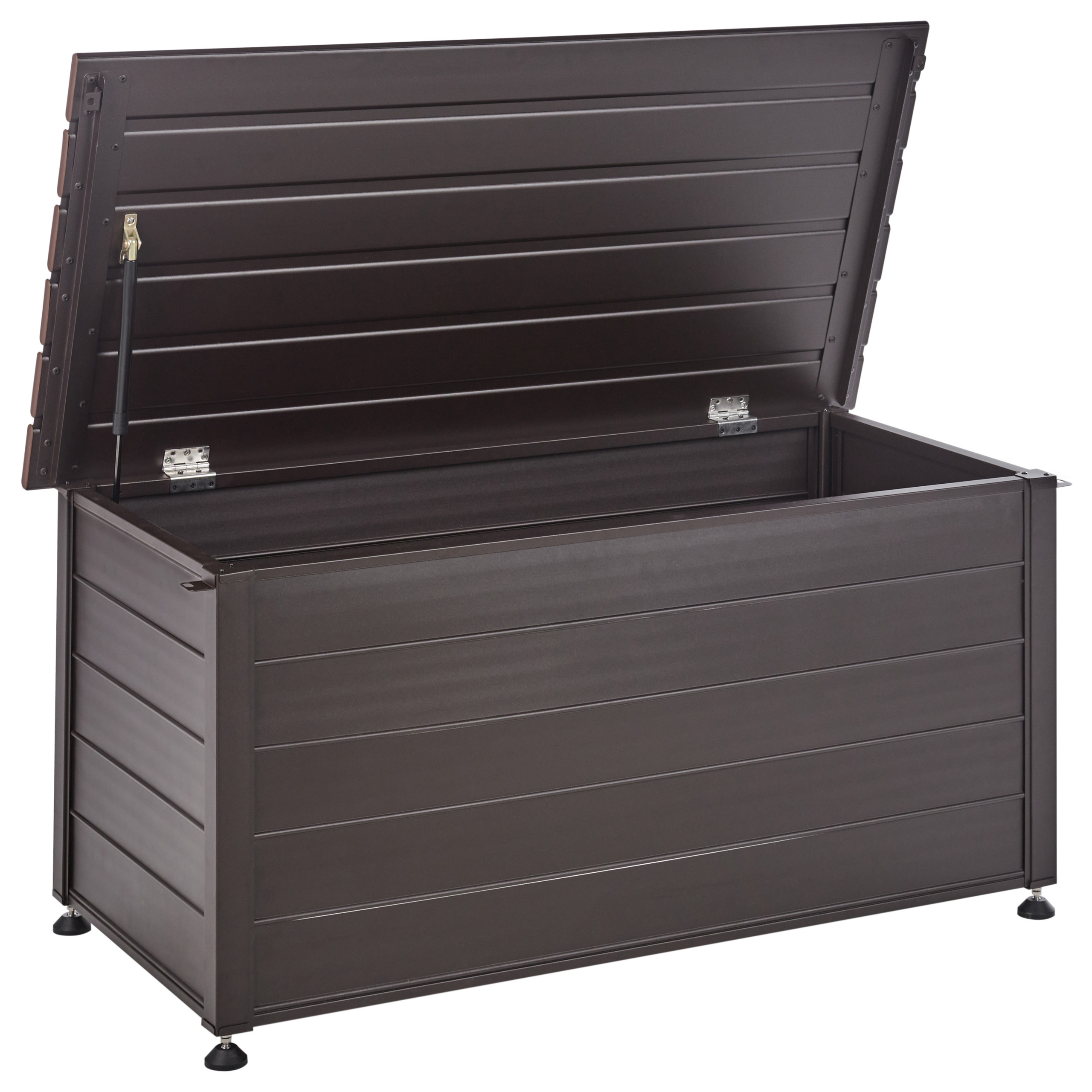 Förvaringslåda CAMPALTO 123 cm 60 cm Metall Mörkbrun