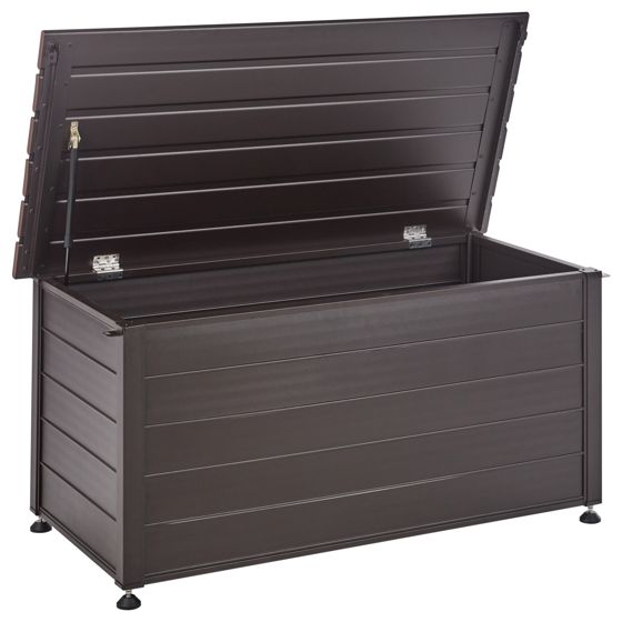 Förvaringslåda CAMPALTO 123 cm 60 cm Metall Mörkbrun