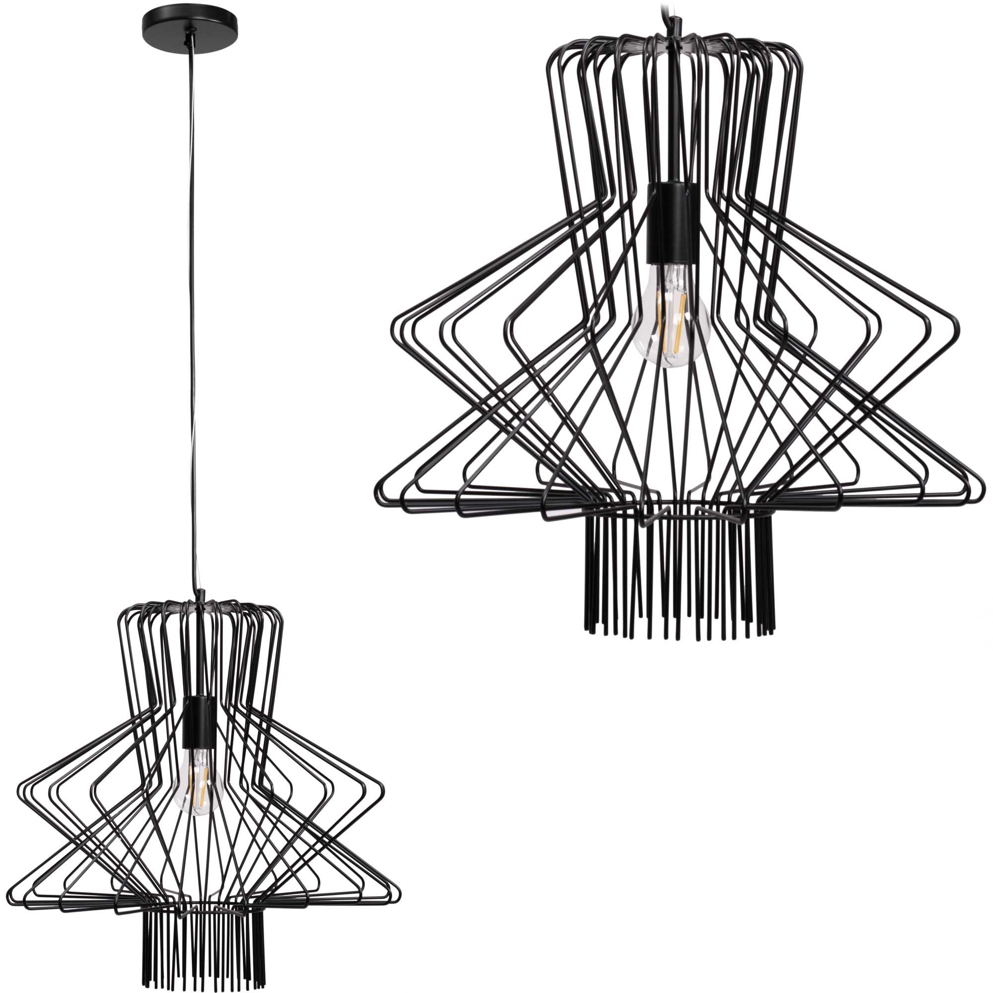 TOOLIGHT hängande taklampa APP1458-1CP Svart 45x45x43cm