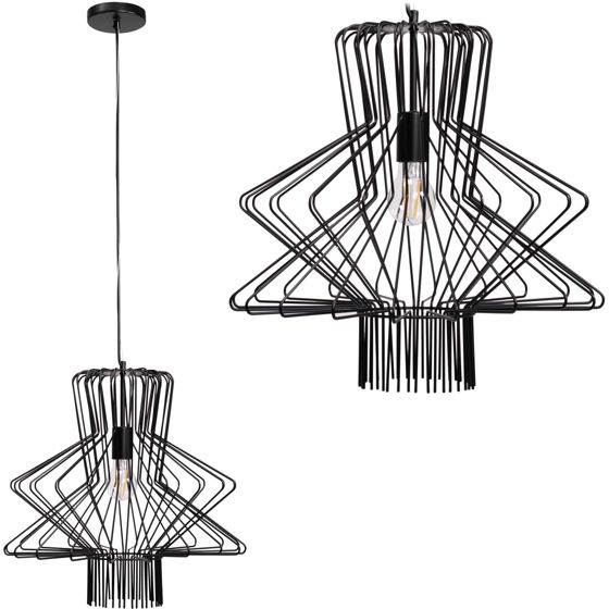 TOOLIGHT hängande taklampa APP1458-1CP Svart 45x45x43cm
