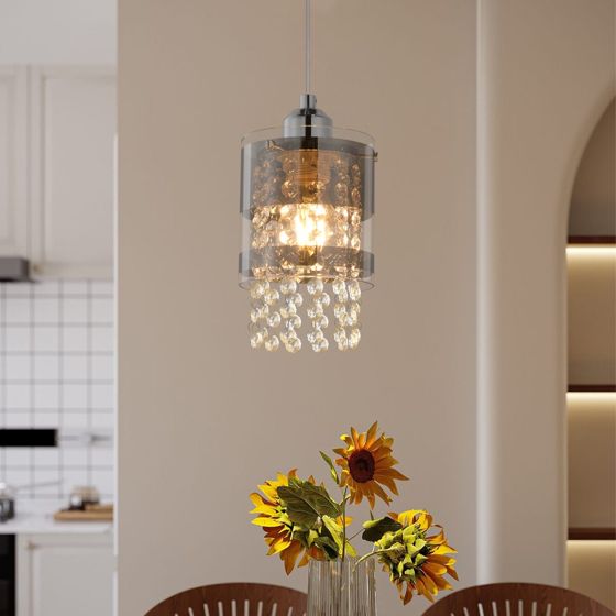 NETTLIFE Pendellampa, transparent, glasfärgad, max 40w, E27, max. diameter, 150cm, modern, matbord, 1 lampa