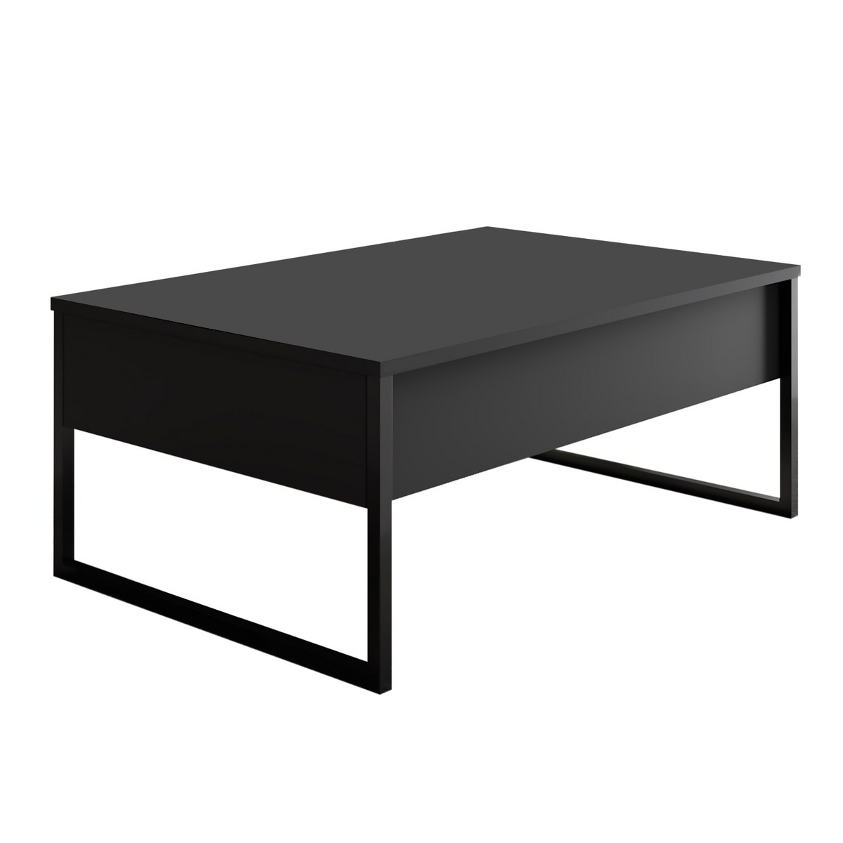 Norda Design Modernt soffbord, 90 x 60 x 40 cm | 100 % melaminbelagt, metallben | industriell design
