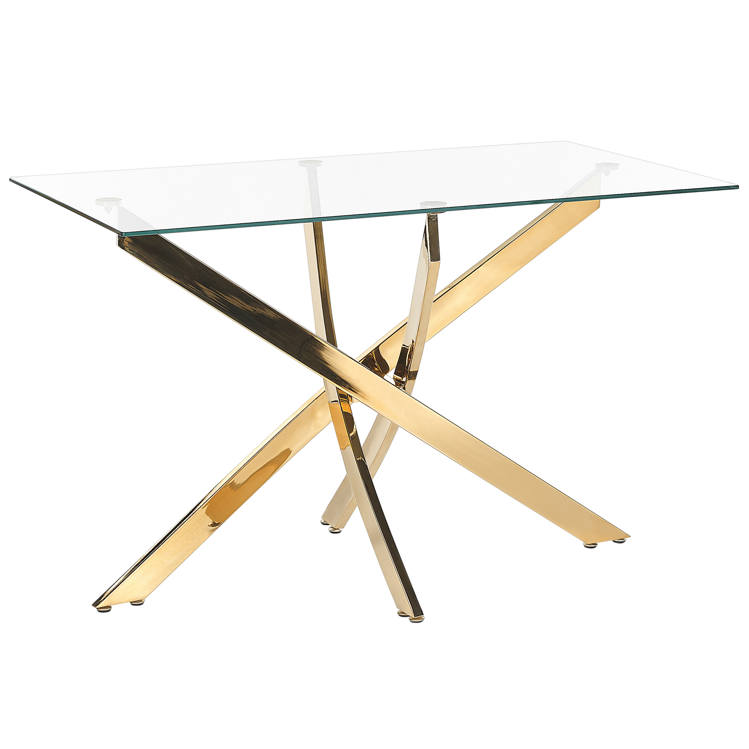 Matbord MARAMO Guld 120 cm 70 cm Härdat glas