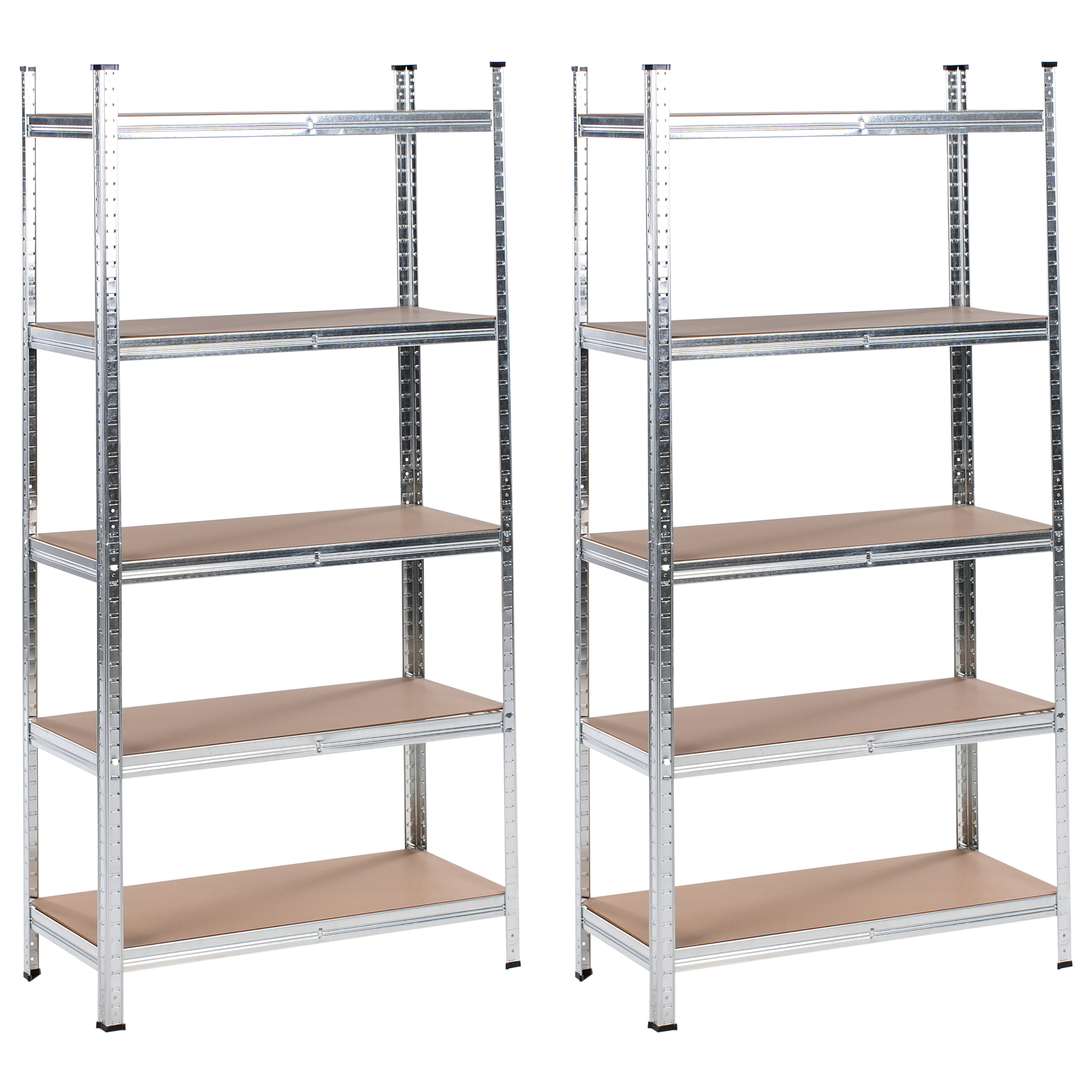 Set med 2 garagehyllor XITTA 75 cm 150 cm Metall Silver