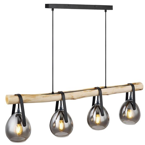 TOOLIGHT hängande taklampa APP1775-4CP Svart 80x15x90cm