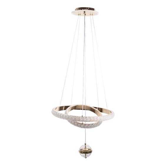 TOOLIGHT hängande taklampa G143-CP 50cm Gyllene 50x50x120cm