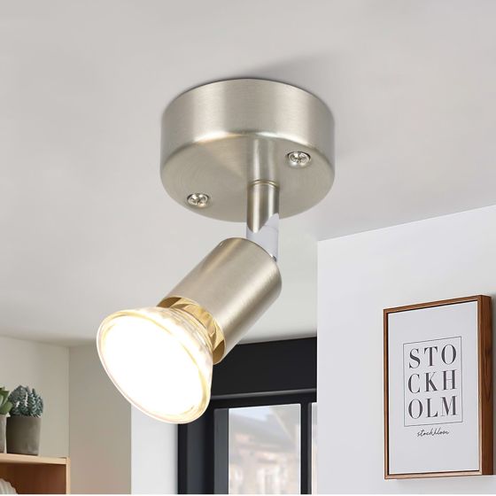 NETTLIFE justerbar LED-takspotlight GU10 1 låga justerbara industriella vardagsrumsspotlights