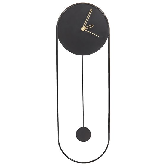 Pendelur SALVAN 20 cm Metall Svart