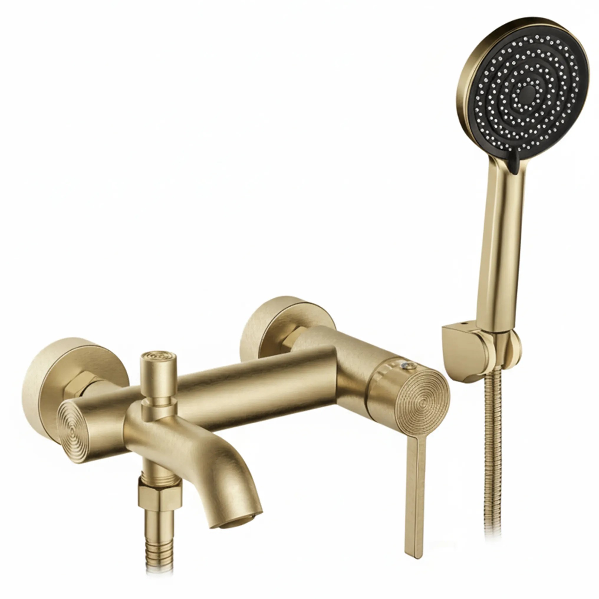 REA Badkarsblandare Foster Borstat Guld, 17,5x22x6cm