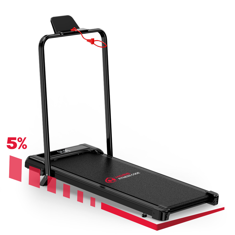 Z3 gångband med handtag 5% lutning tyst motor tabletthållare för promenader hemma